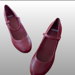 Camper Women's Red Mary Jane Shoes